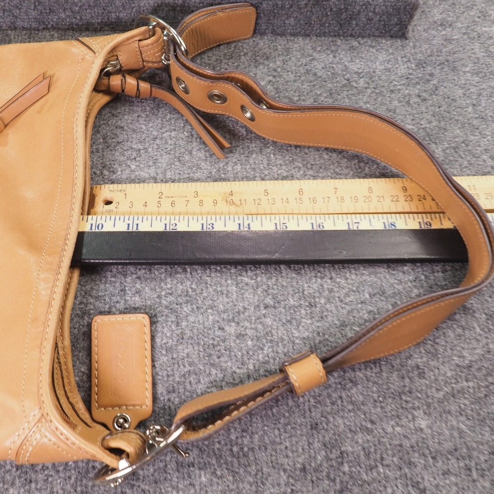 Coach Bleecker F13353 Bucket Bag British Tan Leather Shoulder Crossbody - Picture 11 of 16